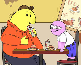 Pim and Charlie at Salty's